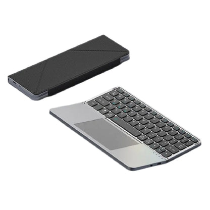 Bluetooth 5.3 Wireless Bluetooth Keyboard Portable Detachable Foldable Keyboard Universal with Touchpad Mini Foldable Keypad