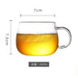 DecorBites™ Glass Pitcher with Lid, Heat Resistant Water Carafe for Hot/Cold Beverages