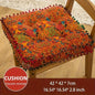 Bohemian Style Square Thickened Floor Pillow, Sofa Cushion - Versatile