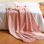 DecorBites™ Knitted Wool Blanket - Soft Nordic Throw for Sofa, Bed, or Office