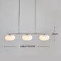 DecorBites™ Glass Persimmon Chandelier: Bauhaus Medieval Inspired Milk White Lamp