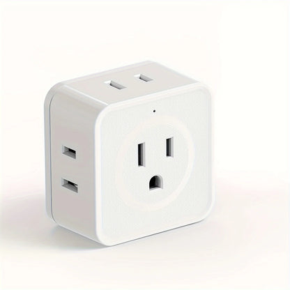 5 Way Multi Plug Outlet Extender, Wall Outlet Expander, Small
