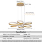 DecorBites™ Gold Flower Acrylic Pendant Chandelier - Modern LED Ceiling Light
