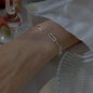 5pcs/set Rhinestone Butterfly Bracelet Set for Women Korean Fashion