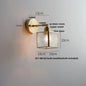 DecorBites™ Japanese Style LED Wall Light Clear Glass Pull Chain Switch Bedside Lamp