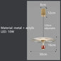 DecorBites™ LED Acrylic Pendant Lights for Dining Room, Bar, and Bedside