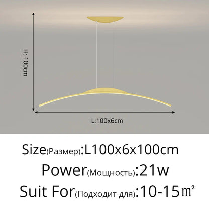 DecorBites™ LED Pendant Lamp - Minimalist Hanging Light for Dining Room & Home Decor