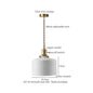 DecorBites™ Lotus Flower Ceramic LED Pendant Lampshade for Home Decor