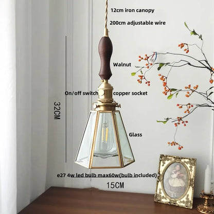DecorBites™ Glass LED Pendant Lamp Adjustable Loft Kitchen Light Fixture