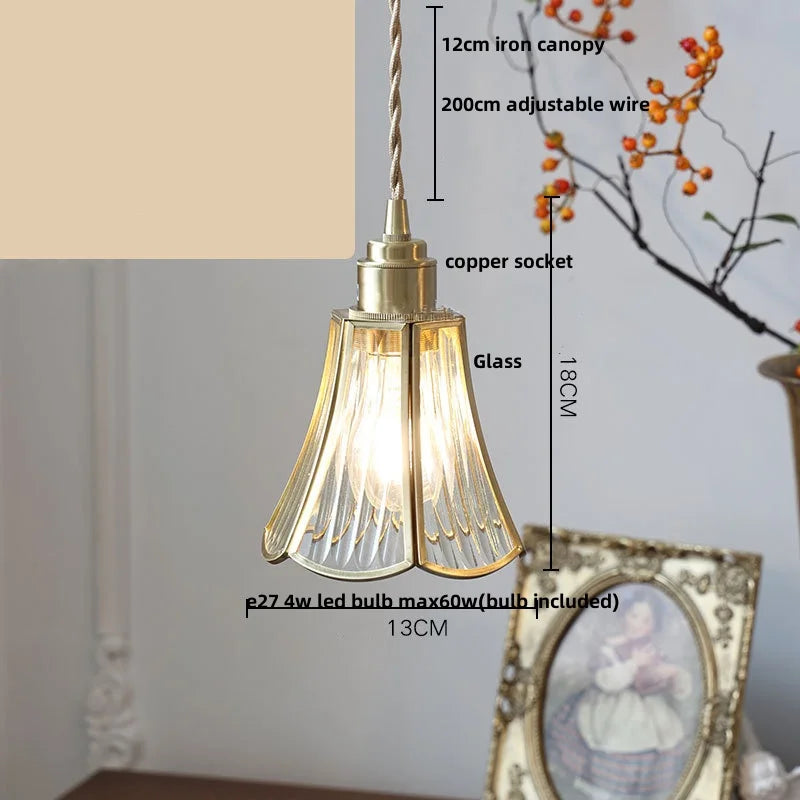 DecorBites™ Glass LED Pendant Lamp Adjustable Loft Kitchen Light Fixture