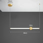 DecorBites™ Glass Rod Pendant Light - Modern Long Hanging Lamp for Living Room, Bedroom & Shop