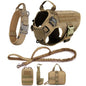 Tactical Vest Pet German Shepherd Golden Retriever Tactical Training Dog Harness and Leash Set For All Breeds Dogs