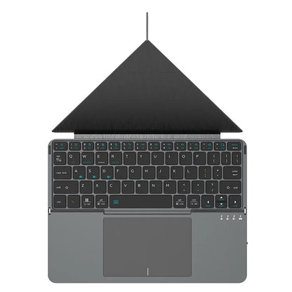 bluetooth Wireless Keyboard for Tablet/Phone/PC, Foldable Keyboard w/ Detachable Magnetic Leather Stand Ultra-Long Battery Life