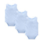 Kavkas 3 Pcs Summer Unisex Baby Vest Bodysuit 100% Cotton Sleeveless Newborn Solid Clothes 0-24 Months Clothing