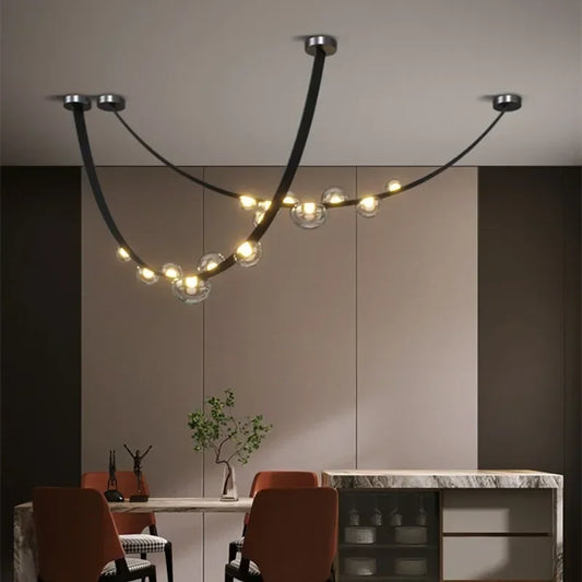 DecorBites™ Leather Pendant Lights for Home Decor Chandelier Lighting Fixture