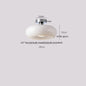 DecorBites™ Glass LED Ceiling Lamp Copper Walnut Modern Living Room Lighting Fixtures