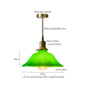 DecorBites™ Green Glass LED Pendant Light for Home Decor and Cafe Lighting