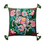 DecorBites™ Luxe Cheetah Halo Pillowcase: Decorative Tassel Cushion Cover GG Style