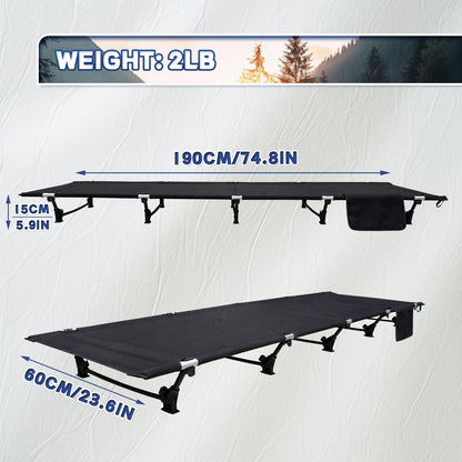 Camping Cot Portable Folding Bed Outdoor Ultralight Compact Tent Bed