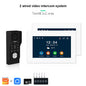 ANJIELO 2-Wire Video Door Phone with TUYA App IC Card PIN Unlock 24 IP Camera Support Smart Video Intercom System for Home 1080P