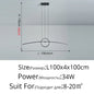DecorBites™ LED Ceiling Chandelier: Modern Minimalist Kitchen Dining Table Lighting
