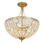 DecorBites™ Luxe Crystal Semi Chandelier for Bedroom, Restaurant, Aisle - European Retro Style