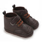 Baby Learning Walk Shoes, Striped PU Sports Shoes for Infants 0-18m
