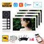 WiFi 10 Inch Video Door Bell Intercom System with RFID Doorbell Camera Family Multi Nits Apartment Video Door Phone Intercom