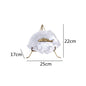 DecorBites™ Golden Fish Crystal Ornament Home Decoration Metal Statue
