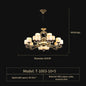 DecorBites™ Jade Zinc Alloy Chandelier for Living Room, Restaurant, Hall - Elegant Chinese Design