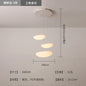 DecorBites™ LED Pebble Pendant Light: Stylish White Chandelier for Living Room, Bedroom, and Restaurant Décor.