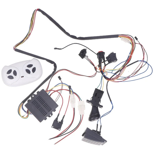 Children Electric Car DIY Modified Wires And Switch Kit With 2.4G Bluetooth RC And Controller For Baby Electric Car Self-made