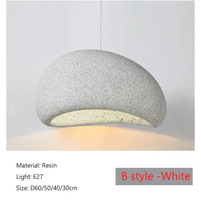 DecorBites™ Japanese Wabi Sabi LED Pendant Lamp Modern Simple Living Room Bedroom Chandelier