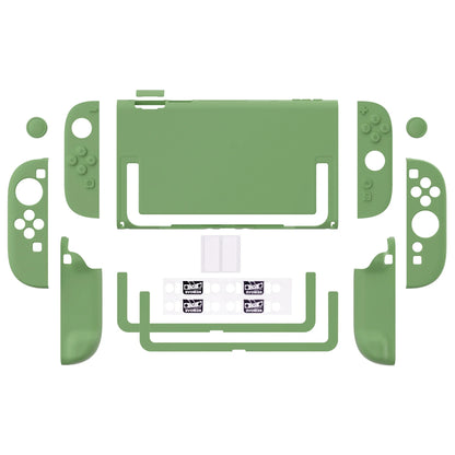 PlayVital Solid Color Protective Case for Nintendo Switch 2, Anti-Scratches Hard Shell Dockable Grip Cover with  Foldable Stand