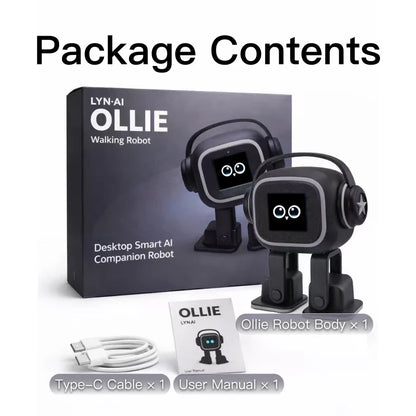 AI Chatbot Companion Robot | Voice Control, Emotional Interaction, Singing & Dancing, Emoji Display, Personalized Smart Toy Gift