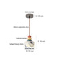 DecorBites™ LED Pendant Lamp Adjustable Wire Globe Hanging Light Fixtures