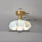 DecorBites™ Glass LED Ceiling Lamp Iron Base Nordic Modern Simple Design
