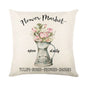DecorBites™ Lavender Flower Linen Pillowcase for Sofa Car, Living Room Decor, Throw Pillow Case