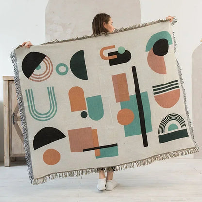 DecorBites™ Gothic Thread Double-sided Tapestry Blanket - Versatile Homestay and Outdoor Decoration