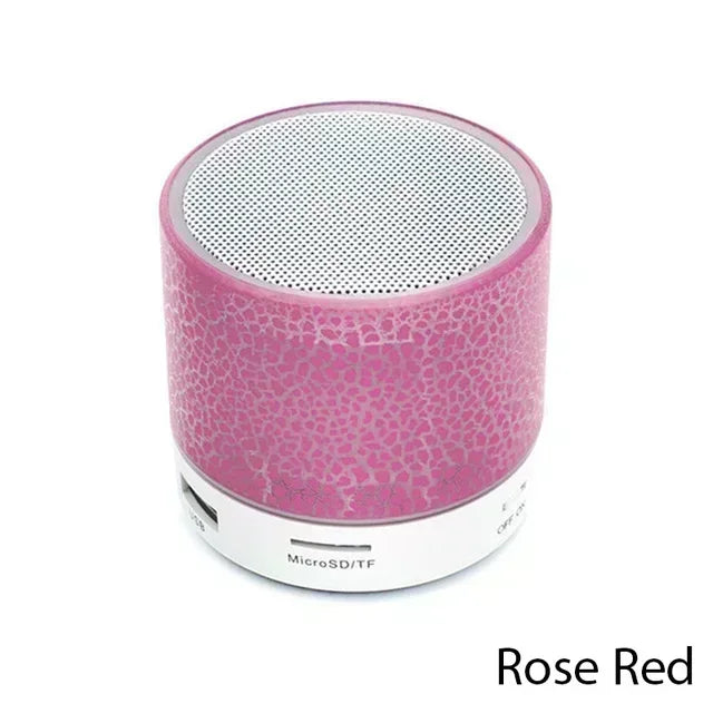 Mini Bluetooth Speaker Wireless Loudspeaker Crack LED SD Card USB Subwoofer Portable MP3 Music Sound Column for PC Mobile Phone