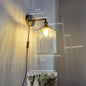 DecorBites™ Glass Copper LED Wall Lamp Modern Corridor Bedside Light