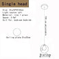DecorBites™ LED Chandelier: Modern Lighting for Living, Dining, and Staircase Areas