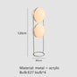 DecorBites™ LED Floor Lamp Chrome Metal Living Room Floor Light White Acrylic Ball