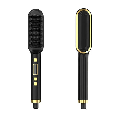 Thermostatic hair straightener Comb 5 temperature settings Straightening brush Quick heat professional hair straightening brush