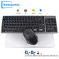 New Bluetooth 5.0 Wireless Keyboard Mouse Set 2.4G English 102 Keycaps For MacBook iPad Tablet Rechargeable Mice Keyboard Laptop