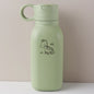 450ML Custom Name Silicone Straw Cup, Personalized Cartoon Pattern Water Bottle, Leakproof Sports Water Bottle for Kids Adults