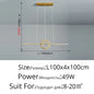 DecorBites™ LED Ceiling Chandelier: Modern Minimalist Kitchen Dining Table Lighting