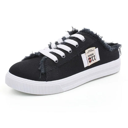 Spring Summer Women Canvas Sneaker Low Top Denim Sneakers Ladies