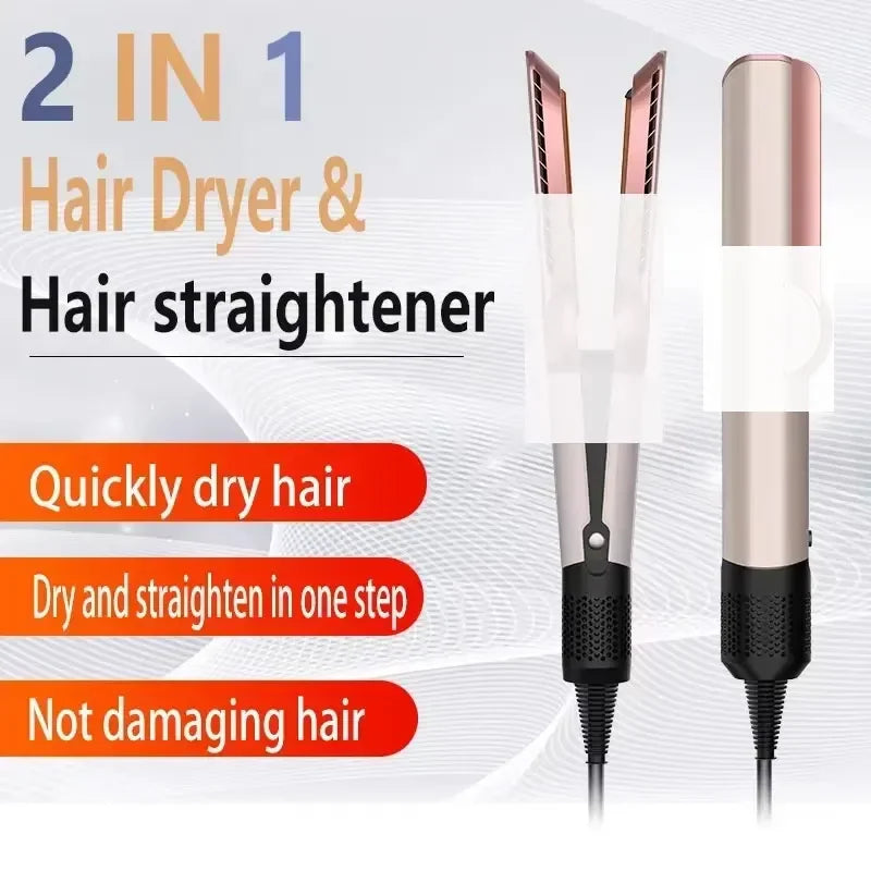 2-In-1 Negative Ion Hair Dryer Multi-Function Straightener