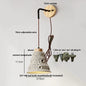 DecorBites™ Japanese Style LED Wall Light Cement Bedside Lamp with Pull Chain Switch